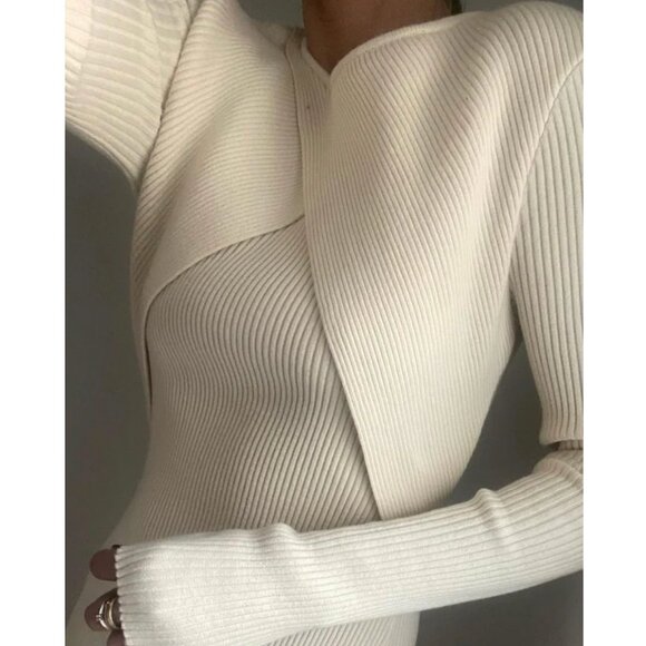 ENVELOPE1976 Vestby Ribbed Organic Cotton Dress - Picture 2 of 12